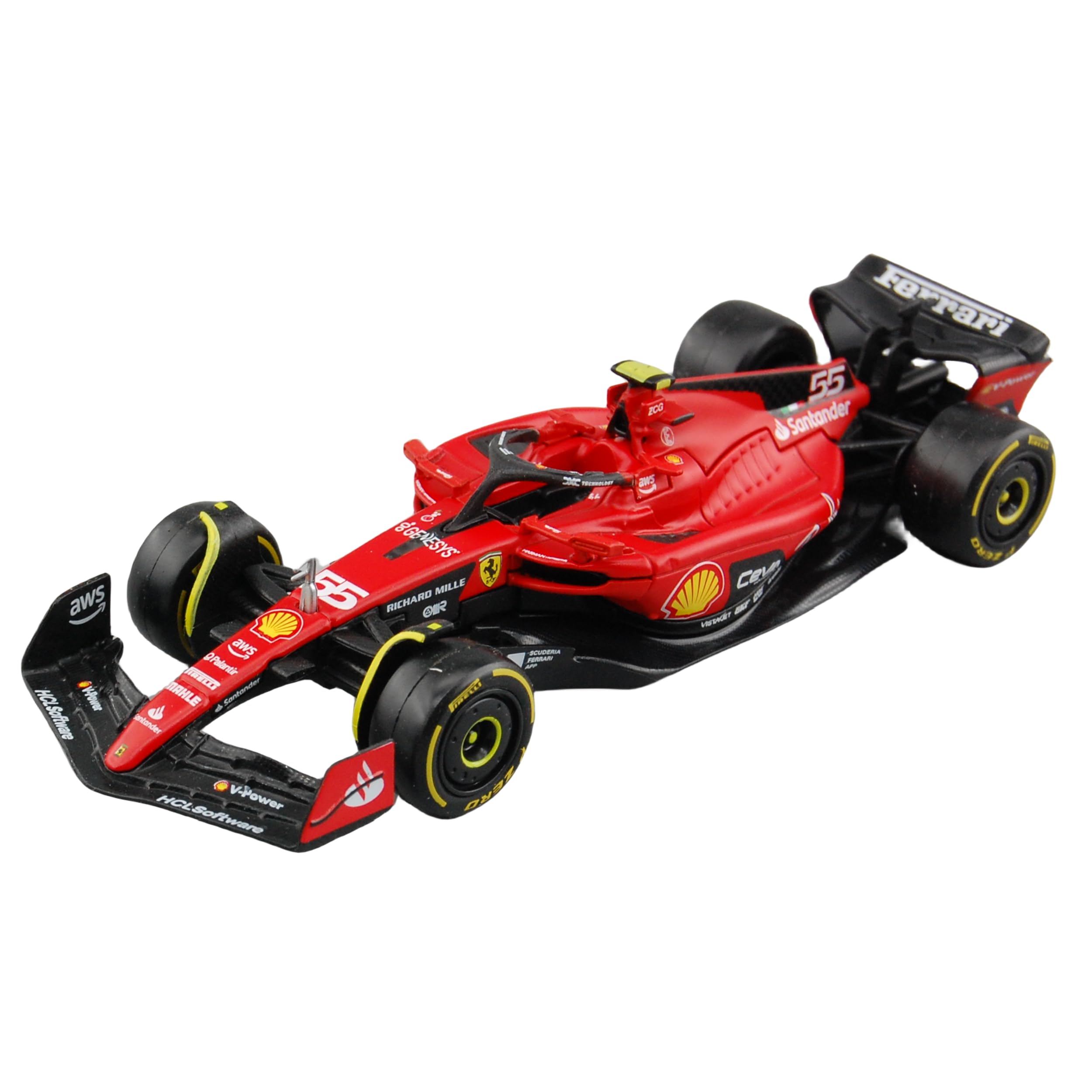 Bburago 1/43 2023 SF23 F1#55 Carlos Sainz Diecast Model Car 36836
